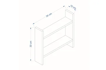 Endicott Lagerhylla 34x10 cm - Antracit - Förvaring - Hylla - Förvaringshylla - Lagerhylla