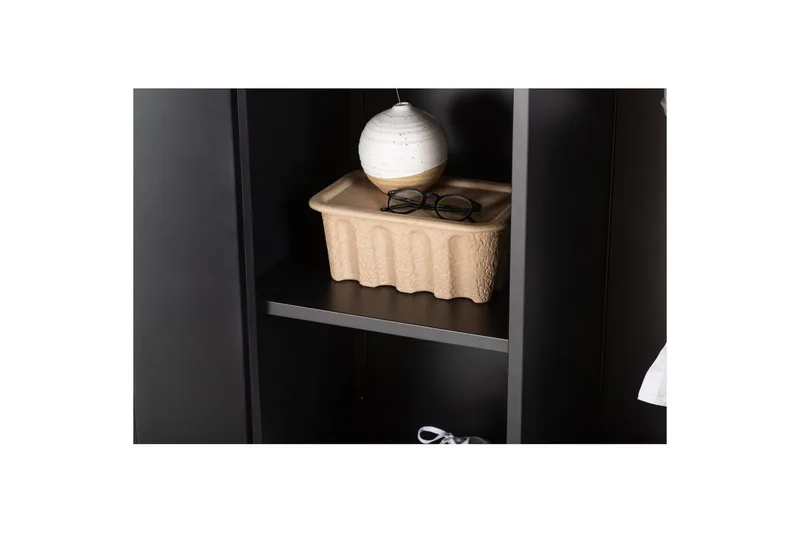 Garderob Piring - Svart - Förvaring - Klädförvaring - Garderob & garderobssystem - Klädskåp & fristående garderob