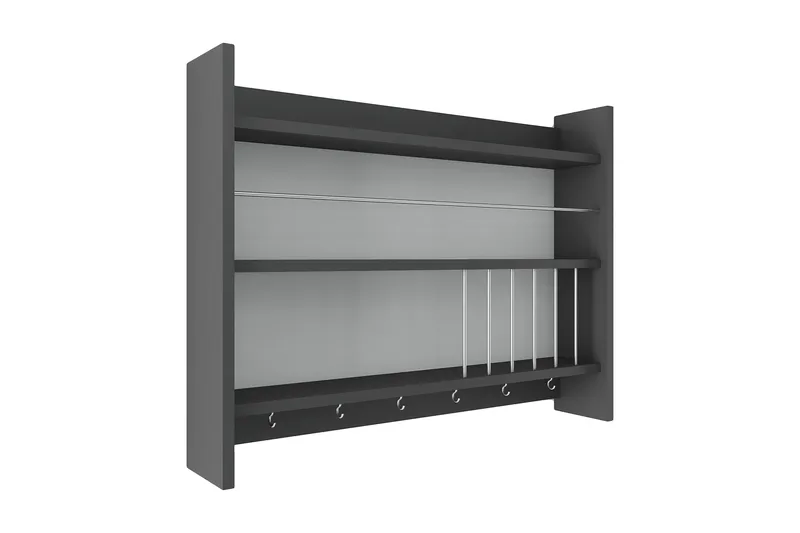 Lesince Kryddhylla 85x15 cm, Antracit