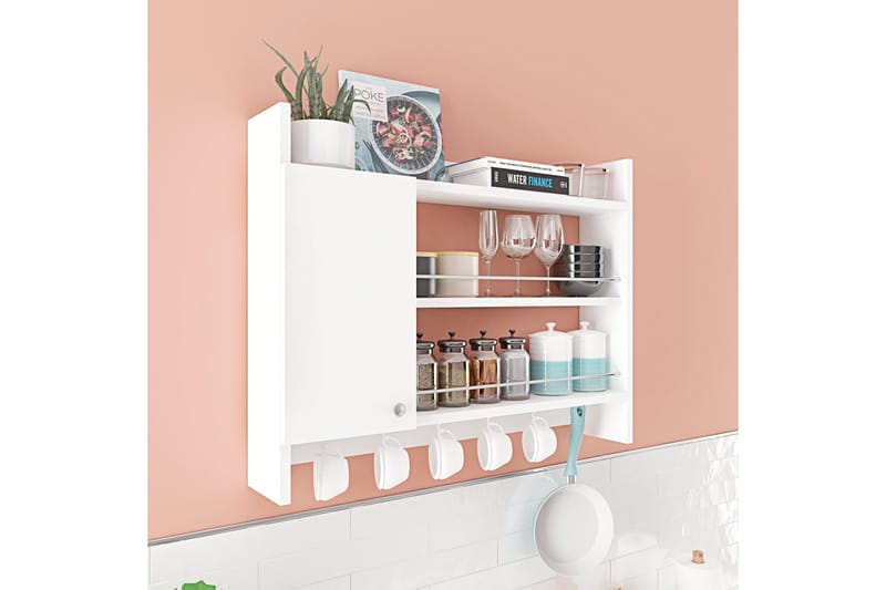 Nivillac Kryddhylla 85x15 cm - Vit - Förvaring - Hylla - Förvaringshylla - Kryddhylla & kryddställ