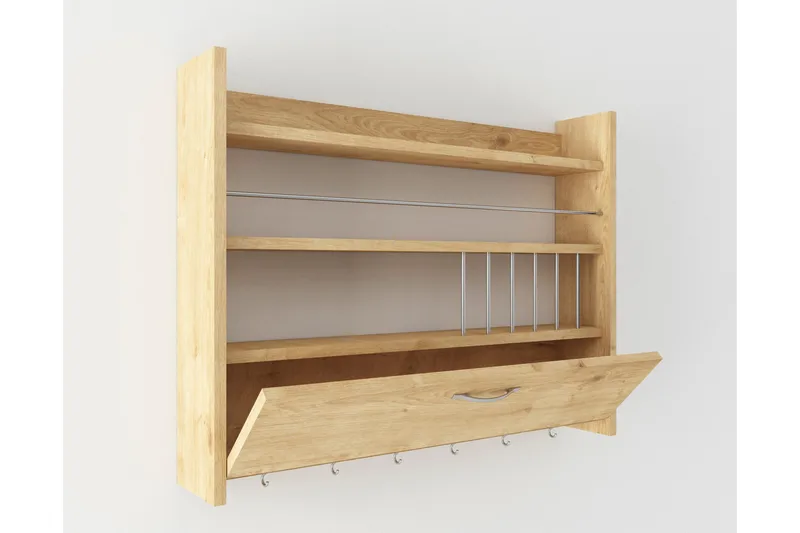 Rovdane Kryddhylla 85x15 cm - Trä/natur - Förvaring - Hylla - Förvaringshylla - Kryddhylla & kryddställ