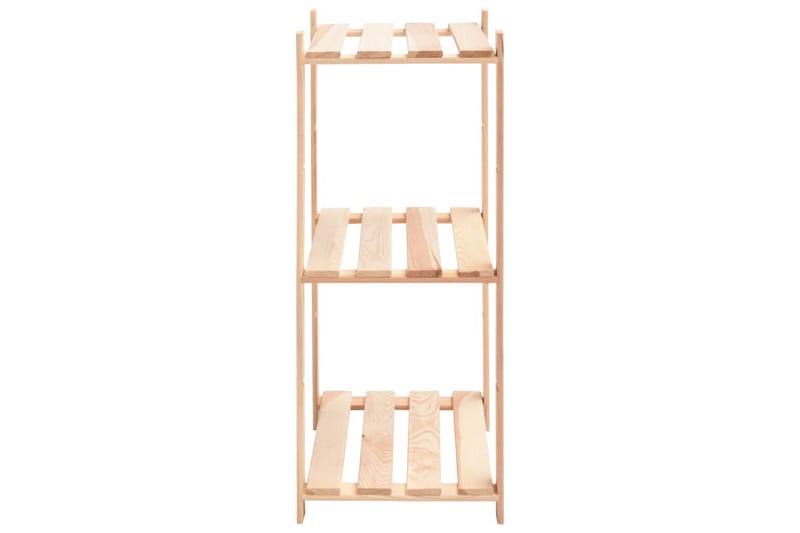 Förvaringshylla 3 hyllor 2 st 60x38x90 cm massiv furu 150 kg - Beige - Förvaring - Hylla - Förvaringshylla - Lagerhylla