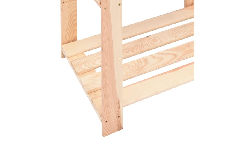 Förvaringshylla 3 hyllor 2 st 60x38x90 cm massiv furu 150 kg - Beige - Förvaring - Hylla - Förvaringshylla - Lagerhylla
