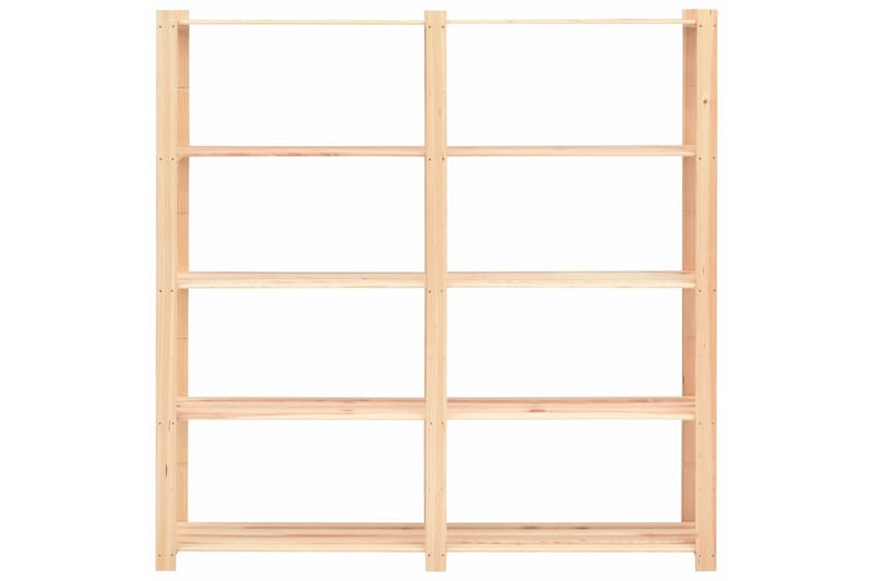 Förvaringshylla 5 hyllplan 170x38x170 massivt furu 500 kg - Beige - Förvaring - Hylla - Förvaringshylla - Lagerhylla