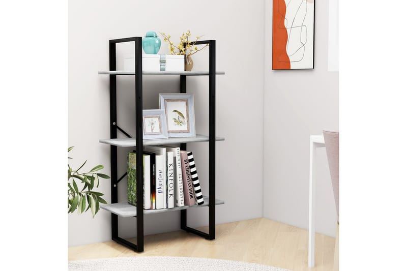 Förvaringshylla betonggrå 60x30x105 cm spånskiva - Grå - Förvaring - Hylla - Förvaringshylla - Lagerhylla