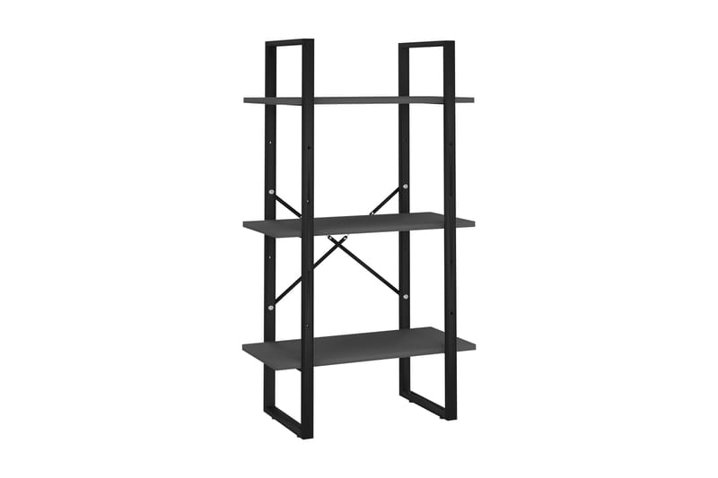 Förvaringshylla grå 60x30x105 cm spånskiva - Grå - Lagerhylla