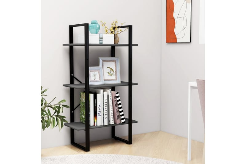 Förvaringshylla grå 60x30x105 cm spånskiva - Grå - Förvaring - Hylla - Förvaringshylla - Lagerhylla