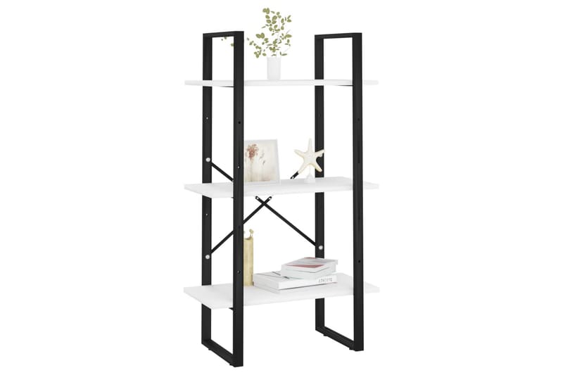 Förvaringshylla vit 60x30x105 cm spånskiva - Vit - Förvaring - Hylla - Förvaringshylla - Lagerhylla