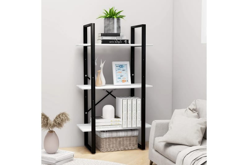 Förvaringshylla vit 60x30x105 cm spånskiva - Vit - Förvaring - Hylla - Förvaringshylla - Lagerhylla