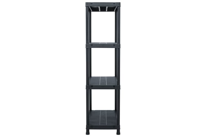 Förvaringshyllor 5 st svart 60x30x138 cm plast - Svart - Förvaring - Hylla - Förvaringshylla - Lagerhylla