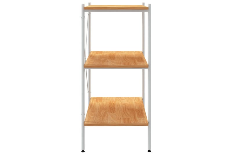 Hyllenhet med 3 hyllplan vit och ek 80x40x92 cm - Vit - Förvaring - Hylla - Förvaringshylla - Lagerhylla