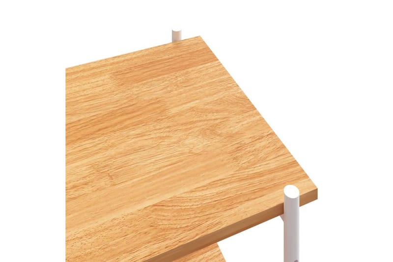 Hyllenhet med 3 hyllplan vit och ek 80x40x92 cm - Vit - Förvaring - Hylla - Förvaringshylla - Lagerhylla