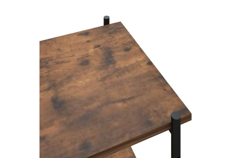 Hyllenhet med 5 hyllplan svart och mörkt trä 80x40x163 cm - Svart - Förvaring - Hylla - Förvaringshylla - Lagerhylla