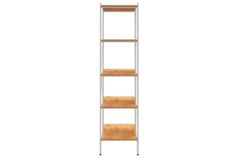 Hyllenhet med 5 hyllplan vit och ek 80x40x163 cm - Vit - Förvaring - Hylla - Förvaringshylla - Lagerhylla