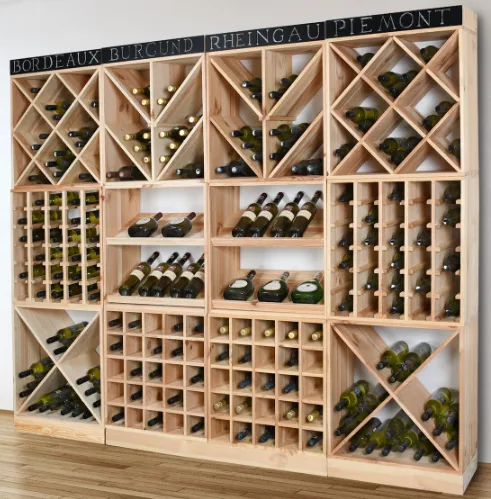 Rutnäts vinhylla för 30 Flaskor | 60x60 cm | Arvino - Förvaring - Hylla - Förvaringshylla - Vinställ & vinhylla