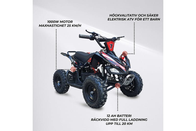 Swoop El Fyrhjuling Adventurer 1000W - Blå - Förvaring - Hylla - Förvaringshylla - Lagerhylla