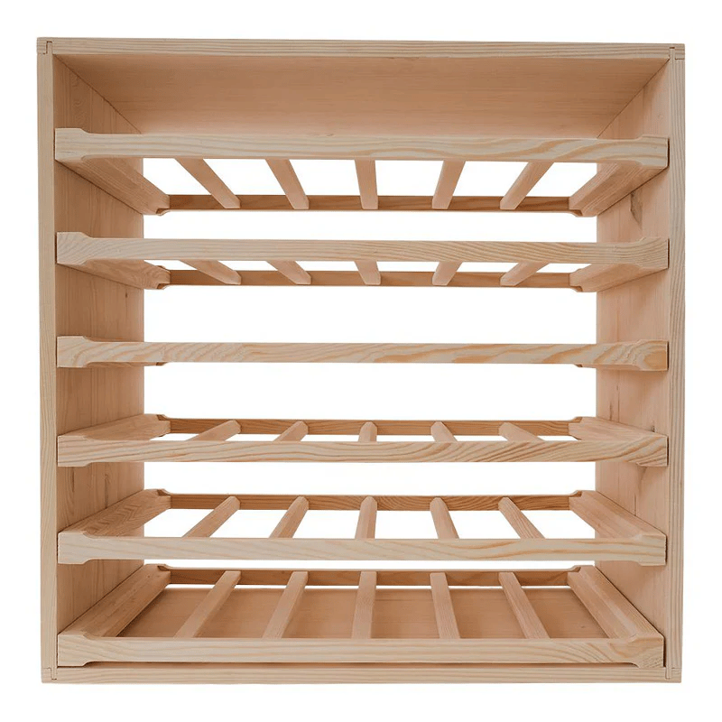 Vinhylla utdragbar trä för 36 Flaskor | 60x60 cm | Arvino, undefined