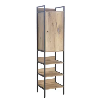 Vinställ Bjeldor Rustic melamin 44x40x180 cm - brun - Förvaring - Hylla - Förvaringshylla - Vinställ & vinhylla