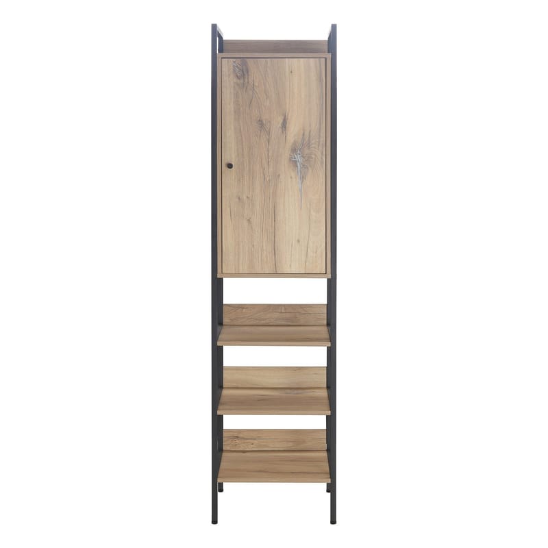 Vinställ Bjeldor Rustic melamin 44x40x180 cm - brun - Förvaring - Hylla - Förvaringshylla - Vinställ & vinhylla