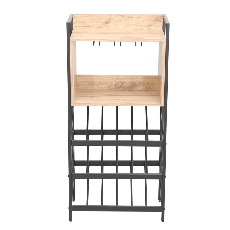 Vinställ Bjeldor Rustic melamin 51x30x108 cm - rustik - Förvaring - Hylla - Förvaringshylla - Vinställ & vinhylla