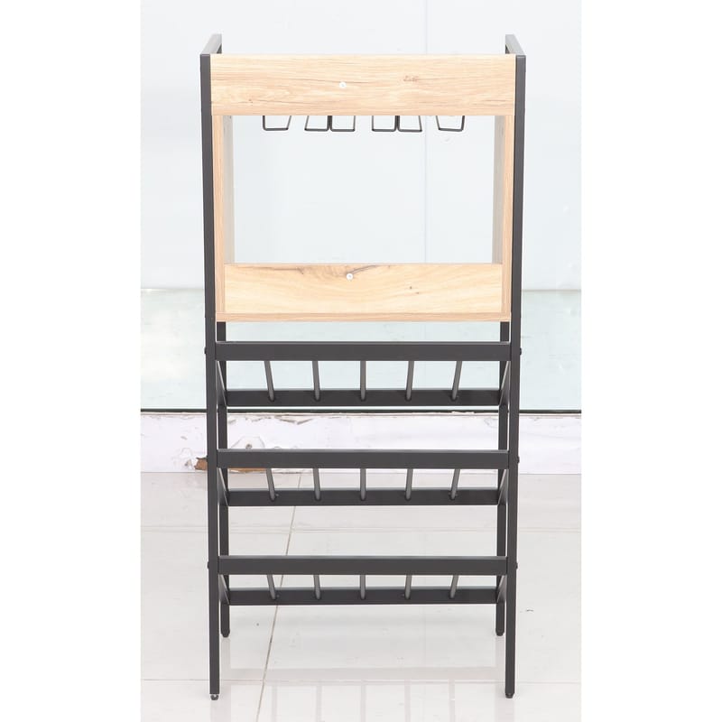 Vinställ Bjeldor Rustic melamin 51x30x108 cm - rustik - Förvaring - Hylla - Förvaringshylla - Vinställ & vinhylla