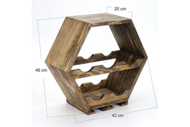 Almaden vinställ 42x20 cm - Natur - Vinställ & vinhylla