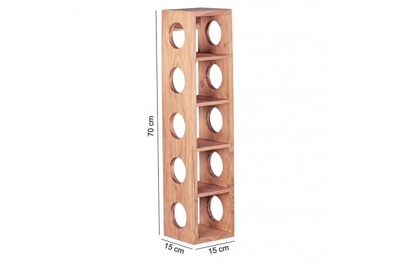 Halkett Vinställ 15x15 cm - Trä/natur - Förvaring - Hylla - Förvaringshylla - Vinställ & vinhylla