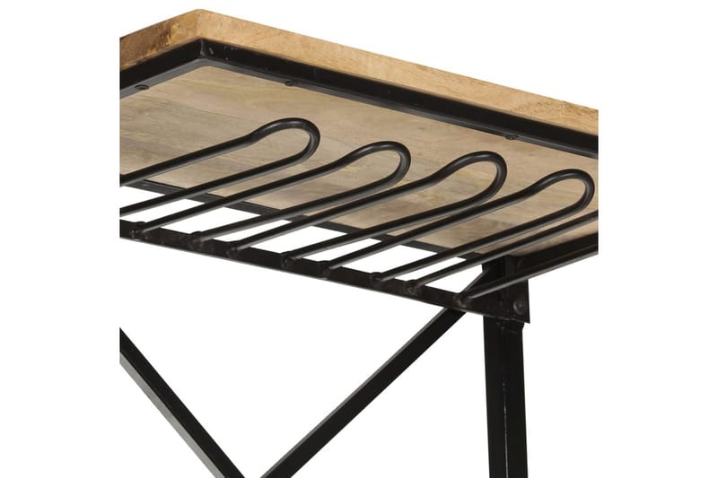 Vinhylla traktor vit 49x31x170 cm grovt mangoträ - Vit - Förvaring - Hylla - Förvaringshylla - Vinställ & vinhylla
