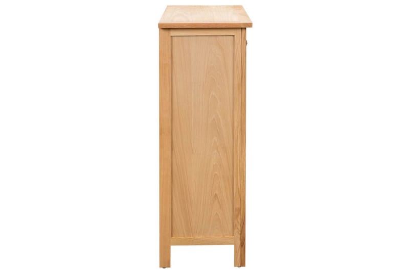 Vinskåp 72x32x90 cm massiv ek - Brun - Förvaring - Hylla - Förvaringshylla - Vinställ & vinhylla