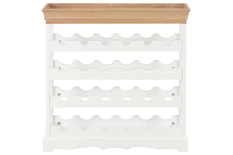 Vinskåp vit 70x22,5x70,5 cm MDF - Vit - Förvaring - Hylla - Förvaringshylla - Vinställ & vinhylla