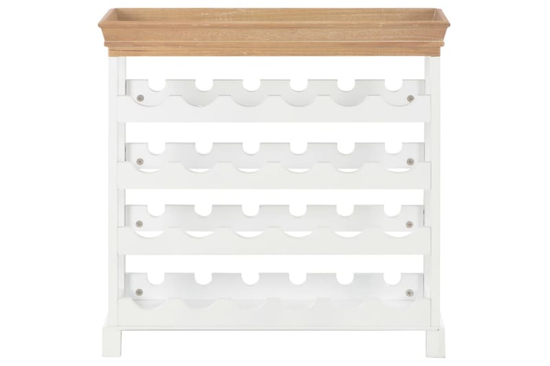 Vinskåp vit 70x22,5x70,5 cm MDF - Vit - Förvaring - Hylla - Förvaringshylla - Vinställ & vinhylla