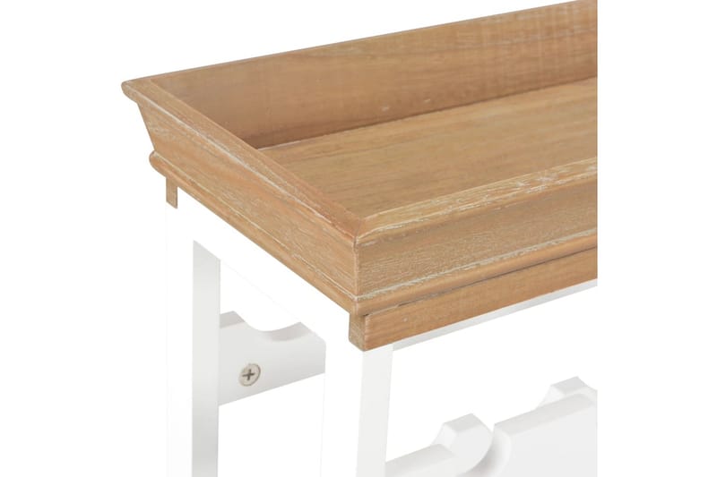 Vinskåp vit 70x22,5x70,5 cm MDF - Vit - Förvaring - Hylla - Förvaringshylla - Vinställ & vinhylla