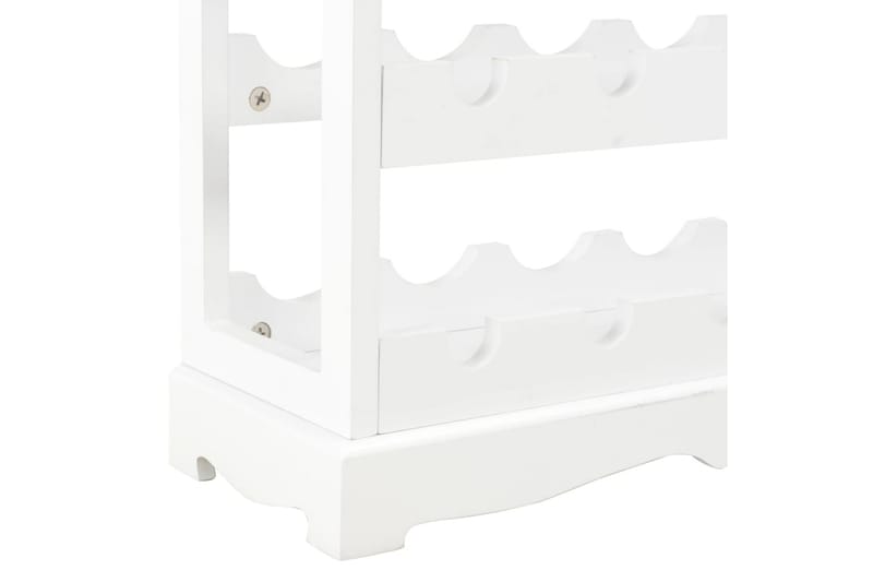 Vinskåp vit 70x22,5x70,5 cm MDF - Vit - Förvaring - Hylla - Förvaringshylla - Vinställ & vinhylla