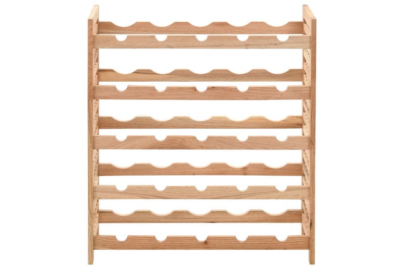 Vinställ för 25 flaskor massivt valnötsträ 63x25x73 cm - Beige - Förvaring - Hylla - Förvaringshylla - Vinställ & vinhylla