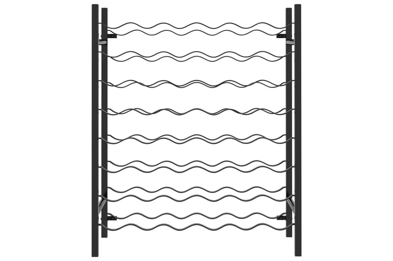 Vinställ för 48 flaskor svart metall - Svart - Vinställ & vinhylla
