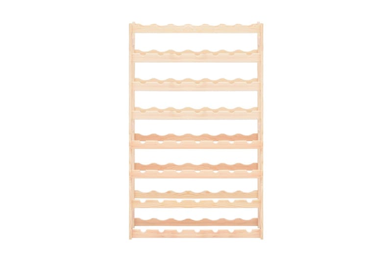 Vinställ för 56 flaskor furu - Beige - Förvaring - Hylla - Förvaringshylla - Vinställ & vinhylla