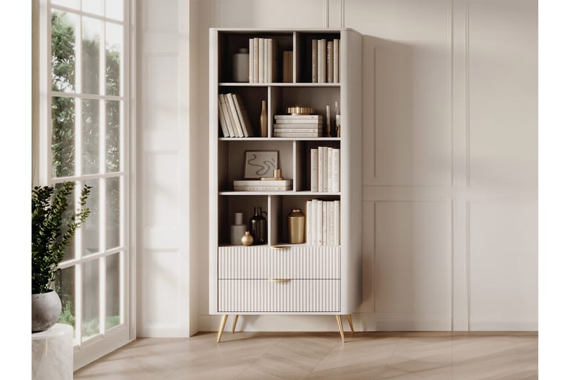 Forba Bokhylla 88 cm i Ljust Trä - Beige - Förvaring - Hylla - Bokhylla