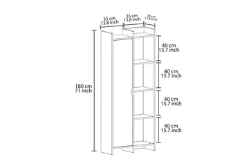 Gerard Bokhylla 70 cm - Vit - Förvaring - Hylla - Bokhylla