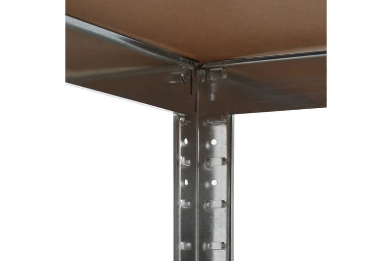 Förvaringshylla silver 75x75x180 cm stål och MDF - Silver - Förvaring - Hylla - Hörnhylla