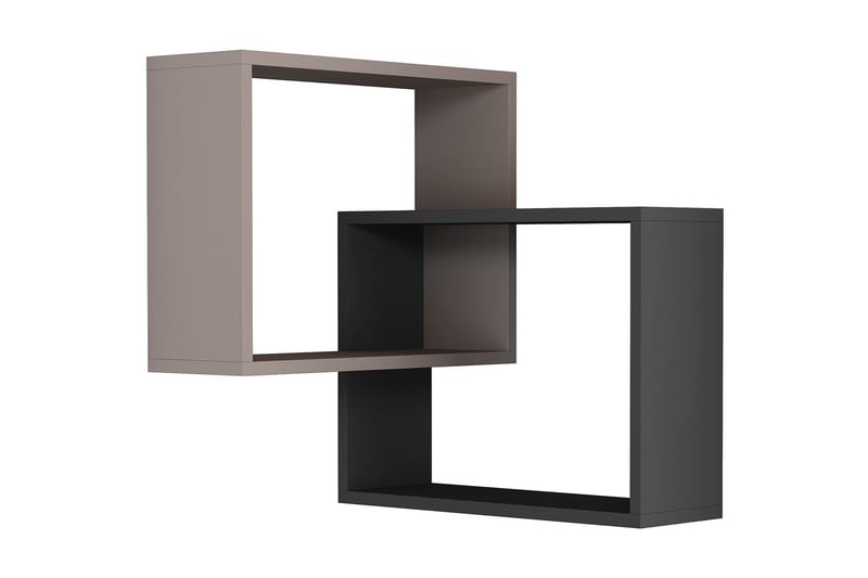 Homitis Vägghylla, Trä/Mörkgrå