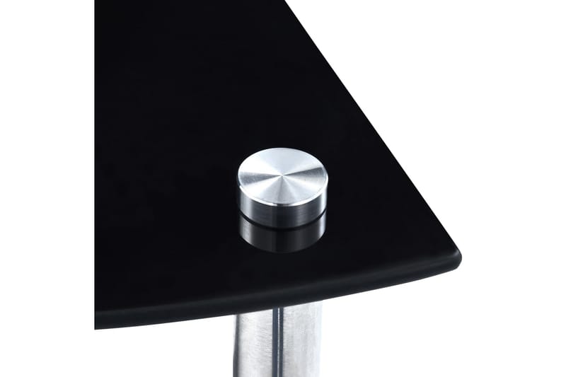 Hylla 5 hyllplan svart 30x30x130 cm härdat glas - Svart - Förvaring - Hylla - Hörnhylla