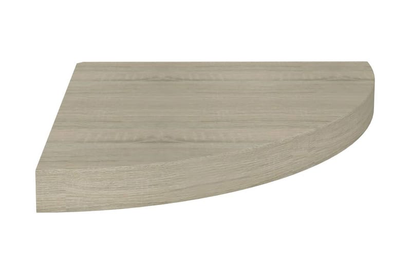 Svävande hörnhylla ek 35x35x3,8 cm MDF - Brun - Förvaring - Hylla - Hörnhylla