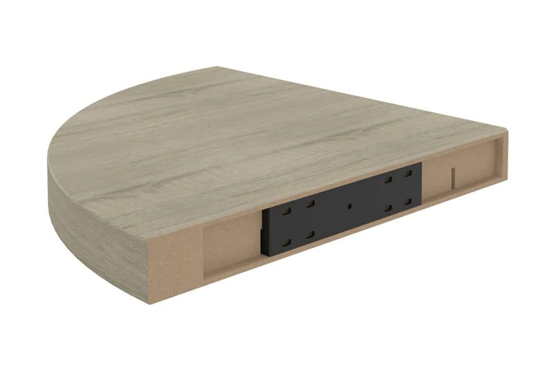 Svävande hörnhylla ek 35x35x3,8 cm MDF - Brun - Förvaring - Hylla - Hörnhylla