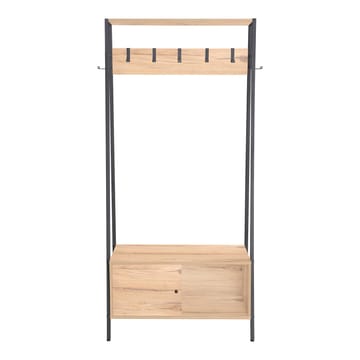Hallhylla Hannes 84x40x180 cm rustik melamin med låda - rustik melamin - Förvaring - Hylla - Hyllplan & hyllkonsol