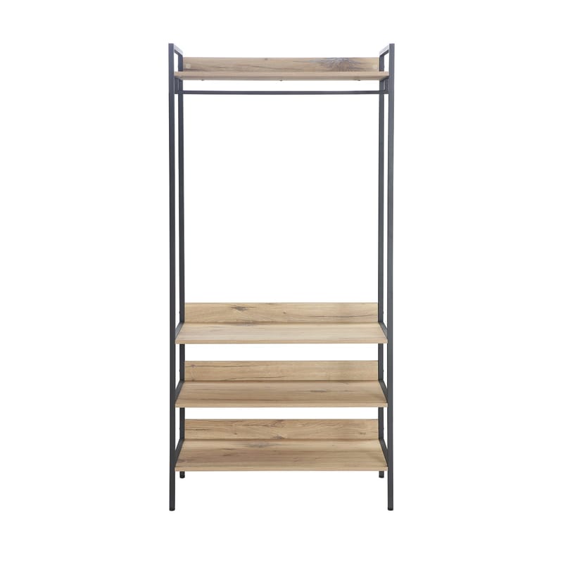 Hallhylla Hannes 84x40x180 cm - rustik melamin - Förvaring - Hylla - Hyllplan & hyllkonsol
