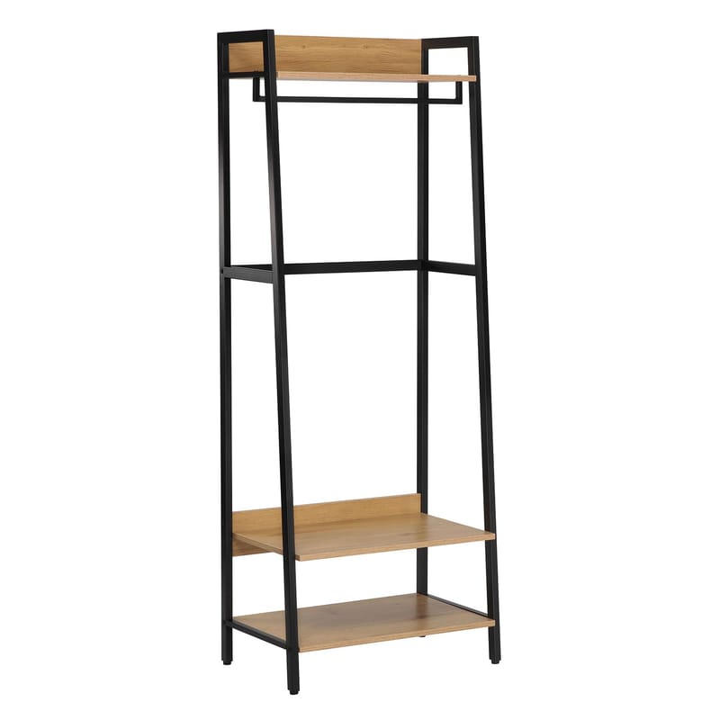 Hallhylla Lavinia 64x40x169 cm, ask/svart