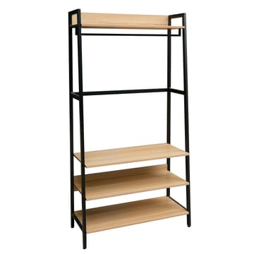 Hallhylla Lavinia 84x40x169 cm ask/svart med 3 hyllplan - ask/svart - Förvaring - Hylla - Hyllplan & hyllkonsol