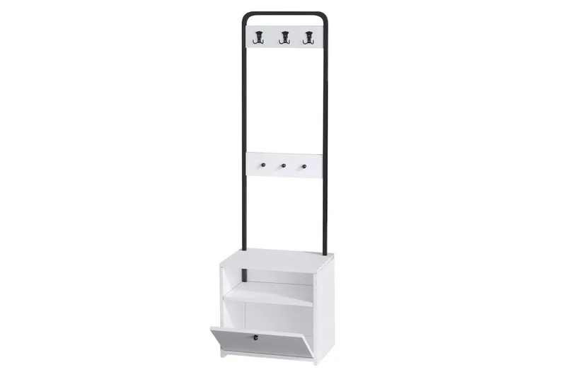 Hallmöbel Springhill Vit / Svart - Svart/Vit - Möbler - Hallmöbler - Möbelset för hall & entre