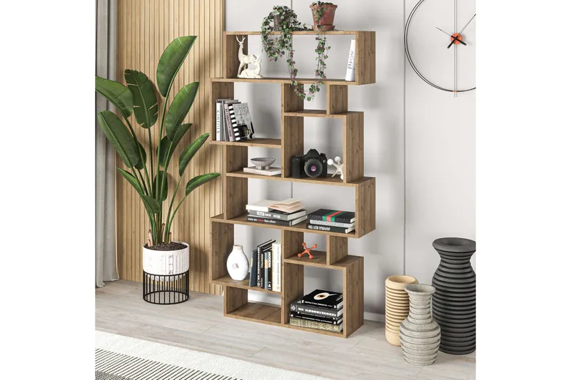 Hardy Bokhylla 96 cm i Valnöt - Brun - Förvaring - Hylla - Bokhylla