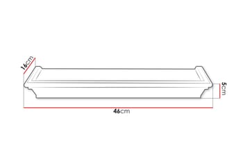 Harendra Vägghylla 46 cm - Svart - Förvaring - Hylla - Vägghylla